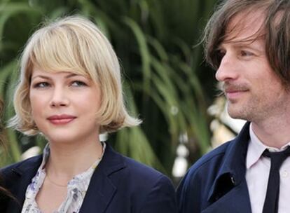 Michelle Williams y Spike Jones durante el Festival de Cannes de 2008, donde ambos presentaron su última película, 'Synecdoche, New York'