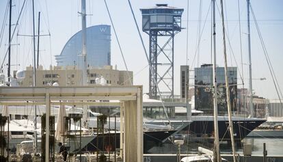 La marina del Port Vell de Barcelona.