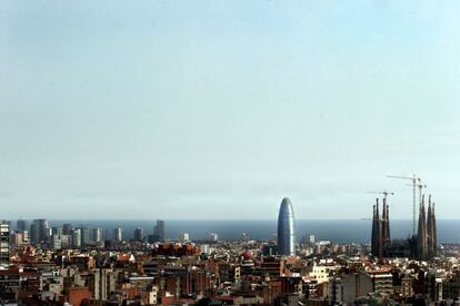 Imatge de l'skyline de Barcelona.