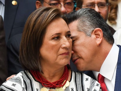 Alejandro 'Alito' Moreno y Xóchitl Gálvez