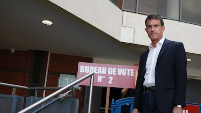 El ex primer ministro socialista y candidato a diputado, Manuel Valls