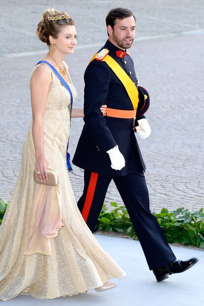 Stephanie y Guillaume, príncipes de Luxemburgo.