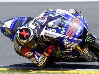 Jorge Lorenzo, en su Yamaha. 