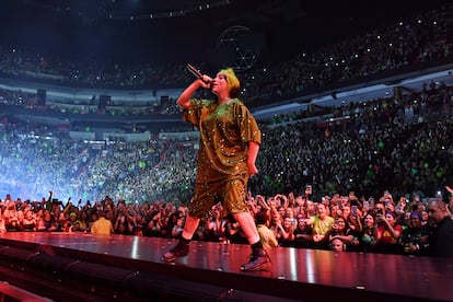 Billie Eilish en un concierto a principios de 2020 en Miami.