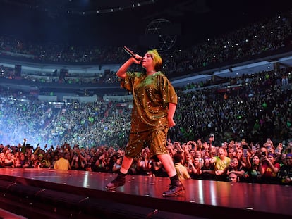 Billie Eilish durante un concierto en Miami, en marzo de 2020.