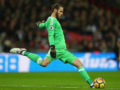 De Gea, durante el partido ante el Tottenham.