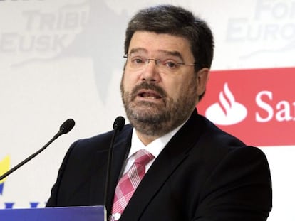 Juan María Aburto, durante su intervención en el Fórum Europa.