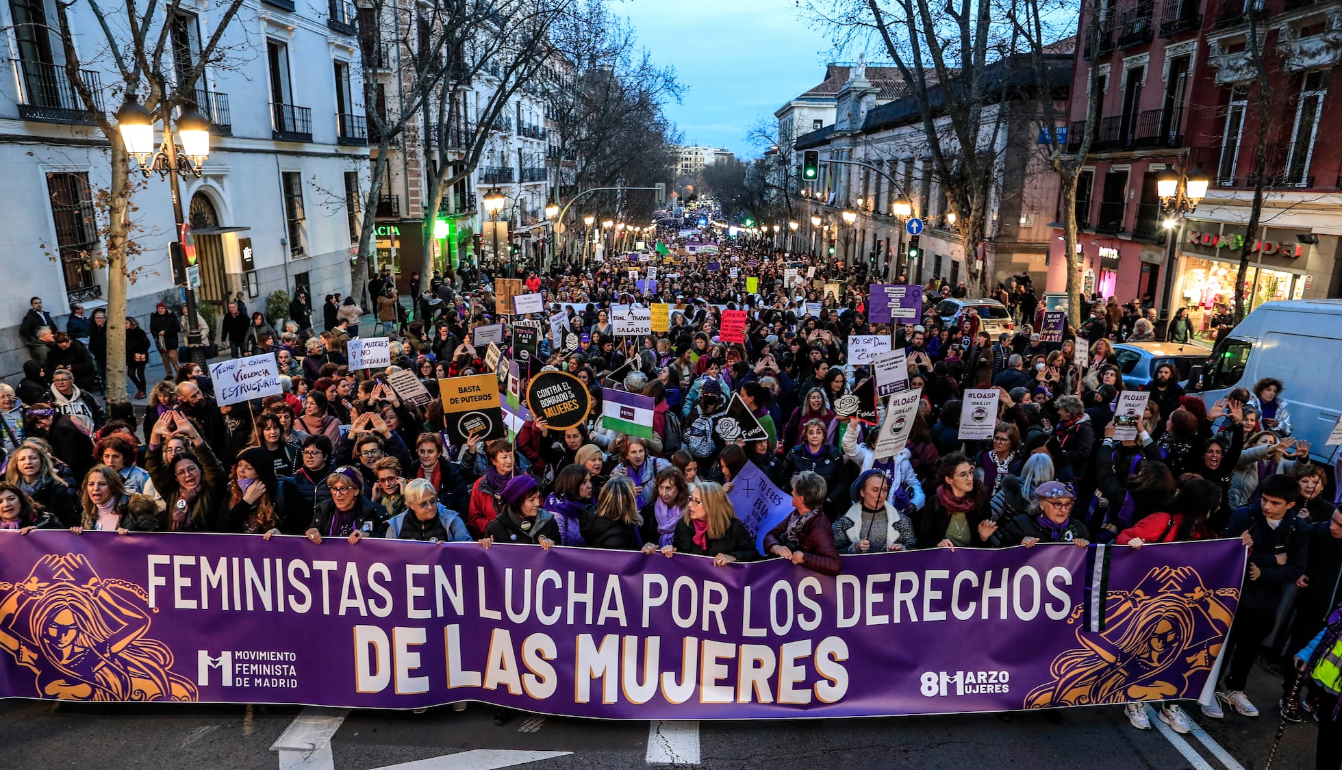 8-M en España: las manifestaciones del Día de la Mujer, en imágenes ...