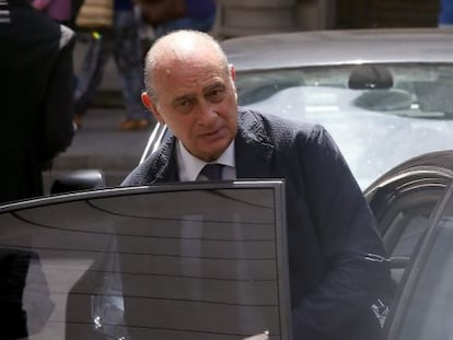 Jorge Fernández Díaz, després de la seva compareixença del passat dia 14 al Congrés per explicar la reunió que va mantenir amb Rato.