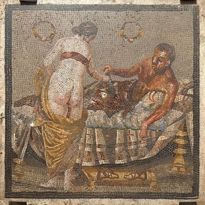 El mosaico romano recuperado es del siglo I a.C. y fue robado durante la II Guerra Mundial.