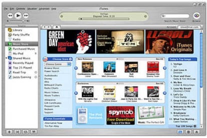 Apple ha vendido más de 300 millones de canciones a través de iTunes (en la imagen), mientras que el reproductor iPod alcanzaba los diez millones de unidades vendidas.
