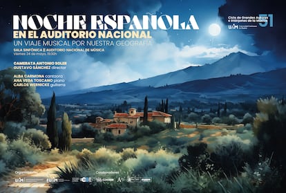 Cartel promocional del concierto 'Noche española'.