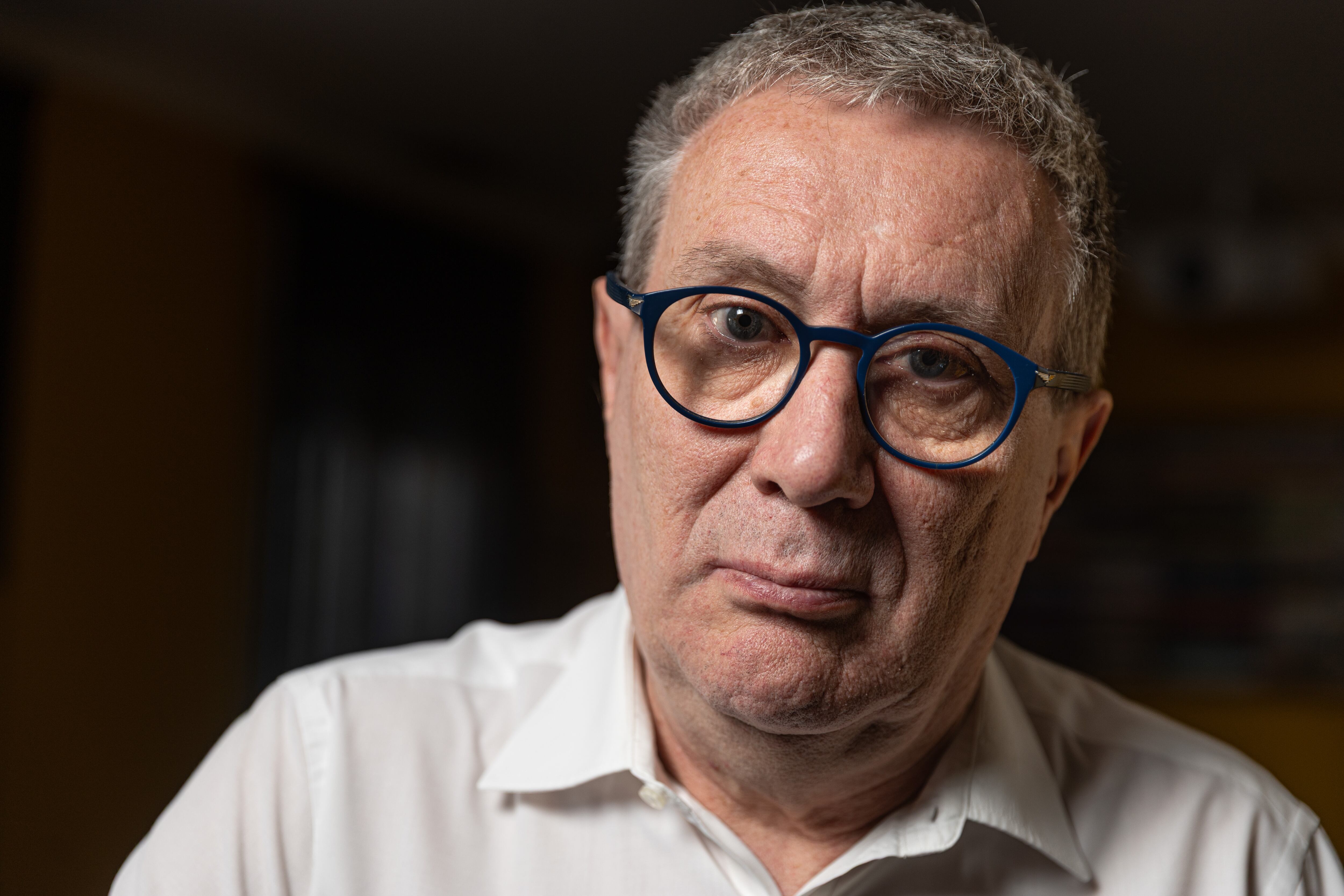 Luisgé Martín, en un momento de la entrevista.