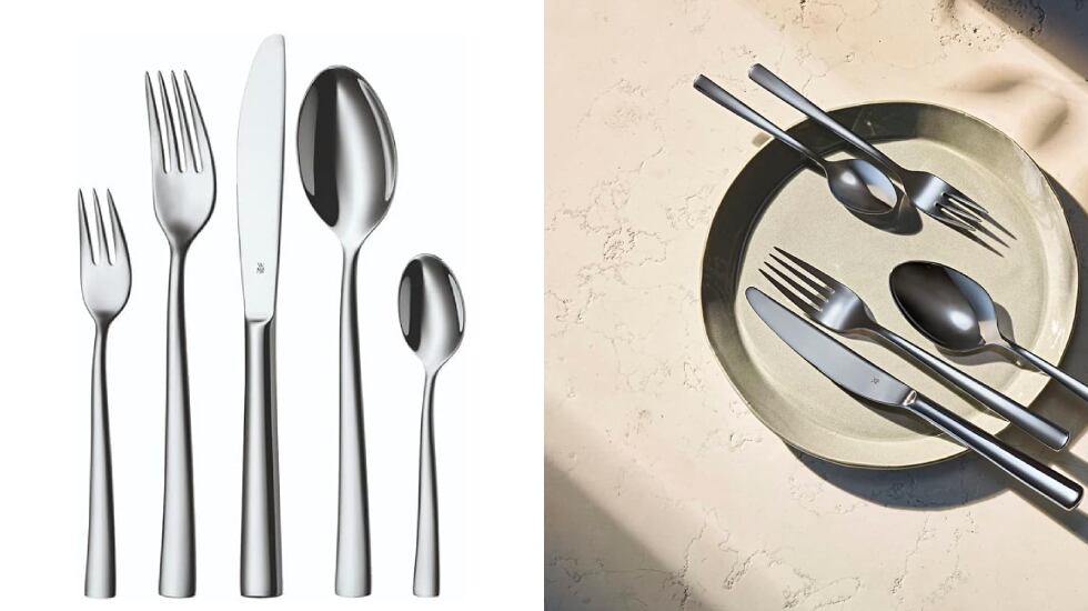 Cubertería de 60 piezas de acero inoxidable, de WMF.