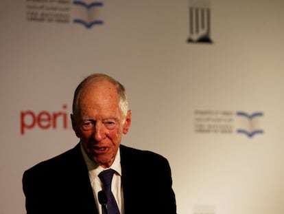 El banquero Jacob Rothschild en un acto en 2017.