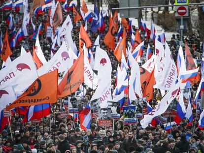 Manifestaci&oacute;n este domingo en Mosc&uacute; en el segundo aniversario del asesinato del opositor ruso Bor&iacute;s Nemtsov.