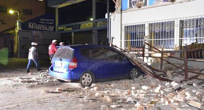 Daños estructurales por el terremoto en Quetzaltenango (Guatemala).