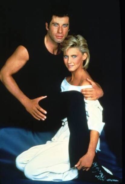 John Travolta y Olivia Newton, en 'Tal para cual' (1983).
