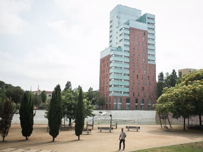 Bloque de pisos del paseo Urrutia en Nou Barris.