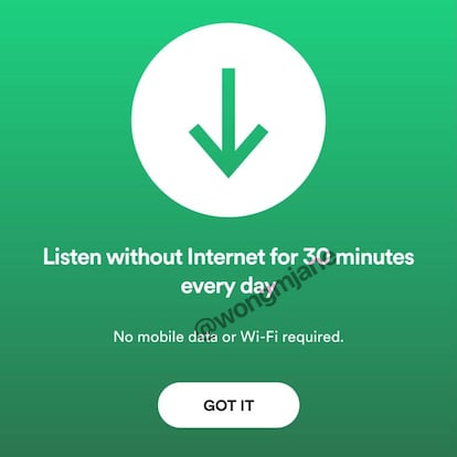 Música offline para usuarios 'free' de Spotify.