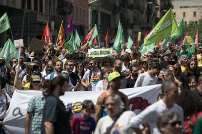 Manifestación educación en Cambray