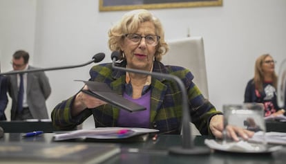 L&#039;alcaldessa de Madrid, Manuela Carmena.