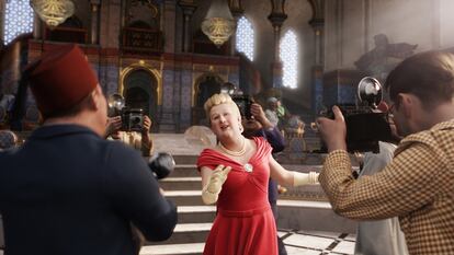 El personaje de Hergé Bianca Castafiore, en un fotograma de la película de Steven Spielberg
Las aventuras de Tintín: el secreto del unicornio.