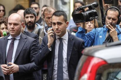 Luigi Di Maio, líder del Movimiento 5 Estrellas, ayer en Roma.