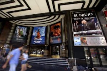 Fachada de los Cines Capitol en Gran Vía. EFE/Archivo