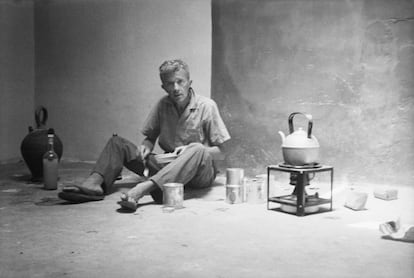 Paul Bowles, en Marraquech en 1961.