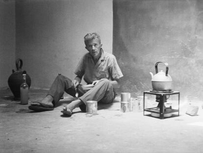Paul Bowles, en Marraquech en 1961.