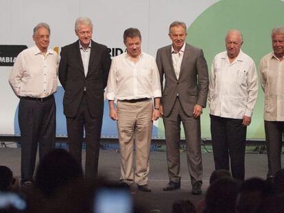Santos e os ex-presidentes que participaram da Terceira Via.