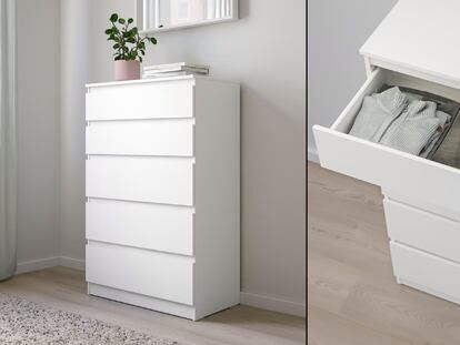 cómoda ikea, cajonera ikea, cómoda blanca, cómoda barata, cómoda dormitorio, comoda con cajones