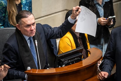 Presidente del senado Efraín Cepeda