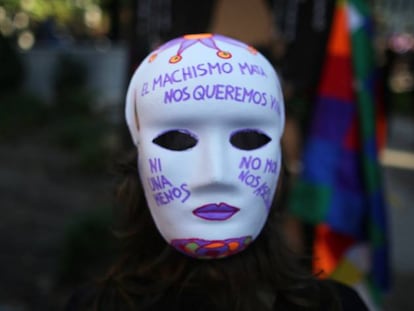 Manifestación en Madrid contra la Violencia Machista.