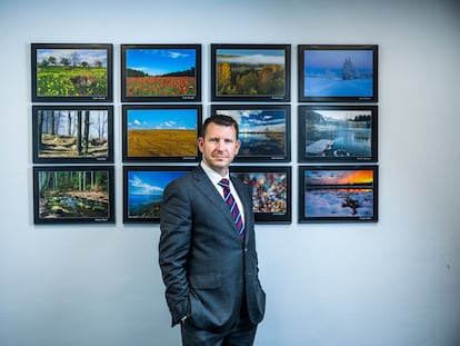 Jonatan Vseviov, secretario general del Ministerio de Exteriores de Estonia, en la Embajada de su país en Madrid, el pasado jueves.