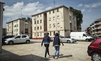 Urbanización de pisos sociales en Villaverde Alto (Madrid). 