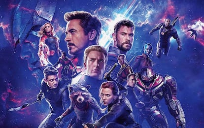 Cartel promocional de 'Endgame', de 2019, última entrega de la serie cinematográfica de 'Los Vengadores'. 