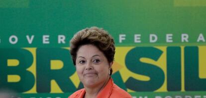 La presidenta de Brasil, Dilma Rousseff, este miércoles.
