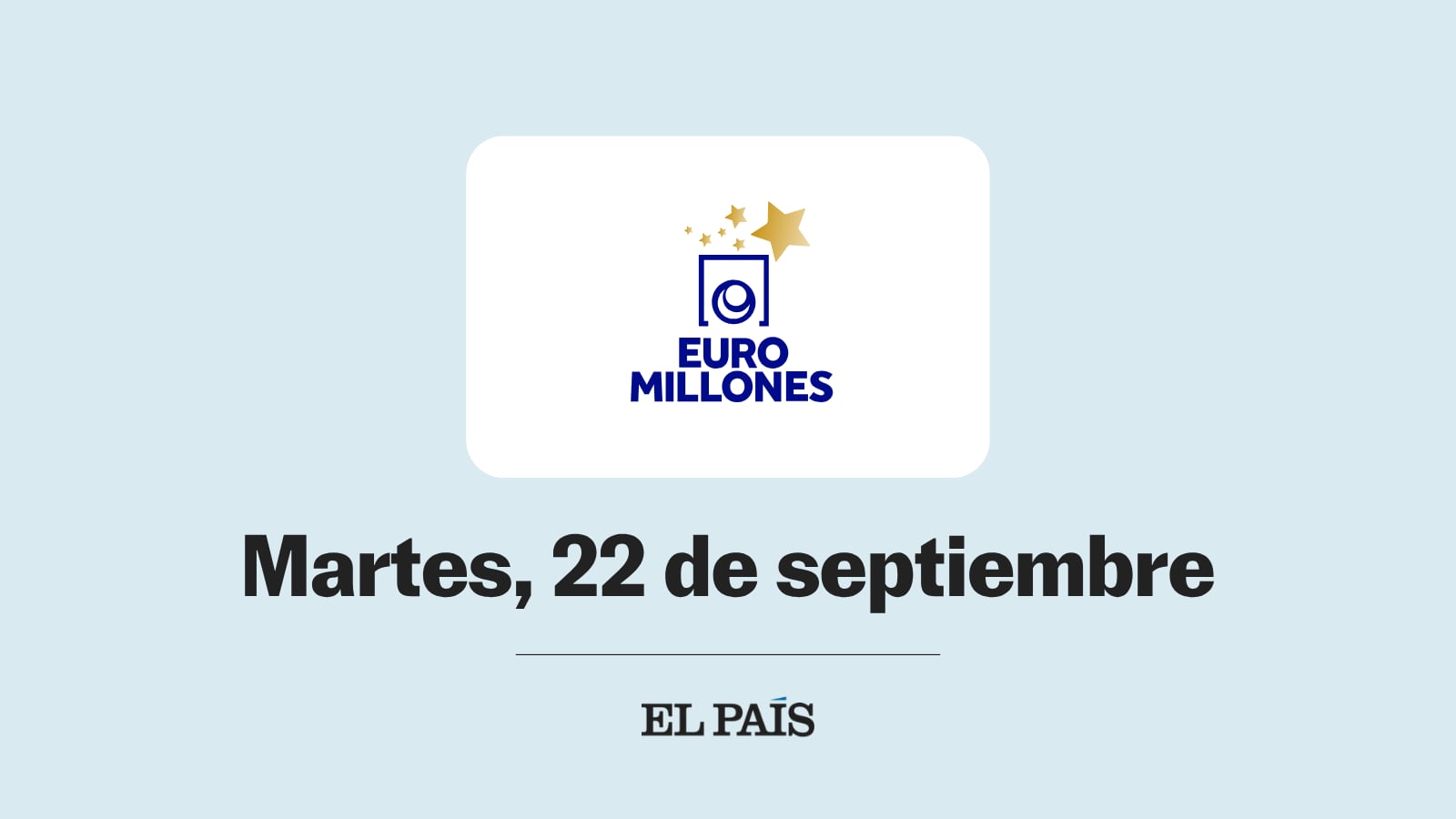 Euromillones: comprobar sorteo del martes 22 de septiembre