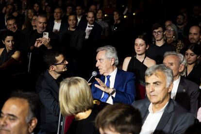 Iñaki Gabilondo  en un momento de la gala de los Ondas.