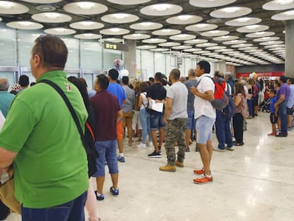 La zona de llegadas del Adolfo Su&aacute;rez Madrid-Barajas.