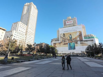 Plaza de España en Madrid.