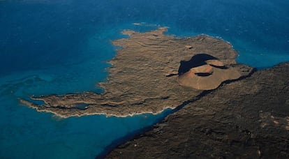 Vista aérea de la bahía de Ghoubbet, en Yibuti.