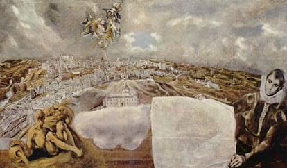 &#039;Vista y plano de Toledo&#039; (1608), de El Greco. 