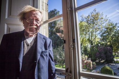Peter Sloterdijk in Santiago de Compostela, where he picked up the Bento Spinoza prize.  