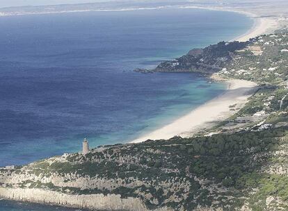 Una vista aérea del conjunto de Cabo de Gracia, en Tarifa (Cádiz).