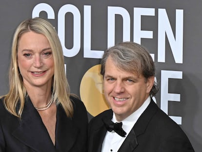 Todd Boehly and his wife Katie at the Golden Globes ceremony on January 10, 2023.