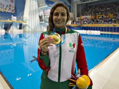 La clavadista mexicana Paola Espinosa, durante los Juegos Panamericanos de 2019.