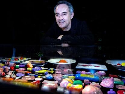 Ferran Adrià, ayer en la presentación de la exposición sobre El Bulli.